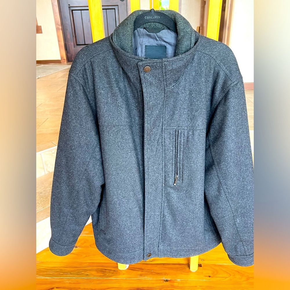 London fog dark grey men’s jacket size large
